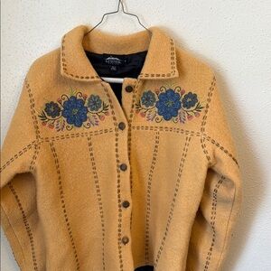 Embroidered Tan Jacket